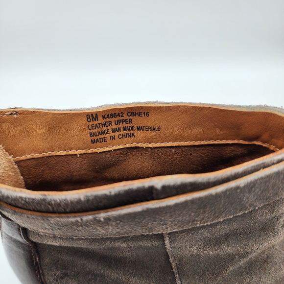 Kork Ease Maddelena Gray Suede Distressed Vintage Ankle Boots Size 8 - Picture 11 of 11